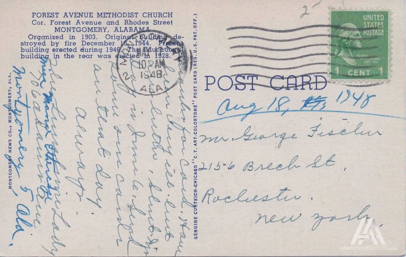 1948 Forest Avenue Methodist Church postcard